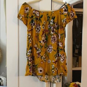 Pretty off the shoulder floral dress